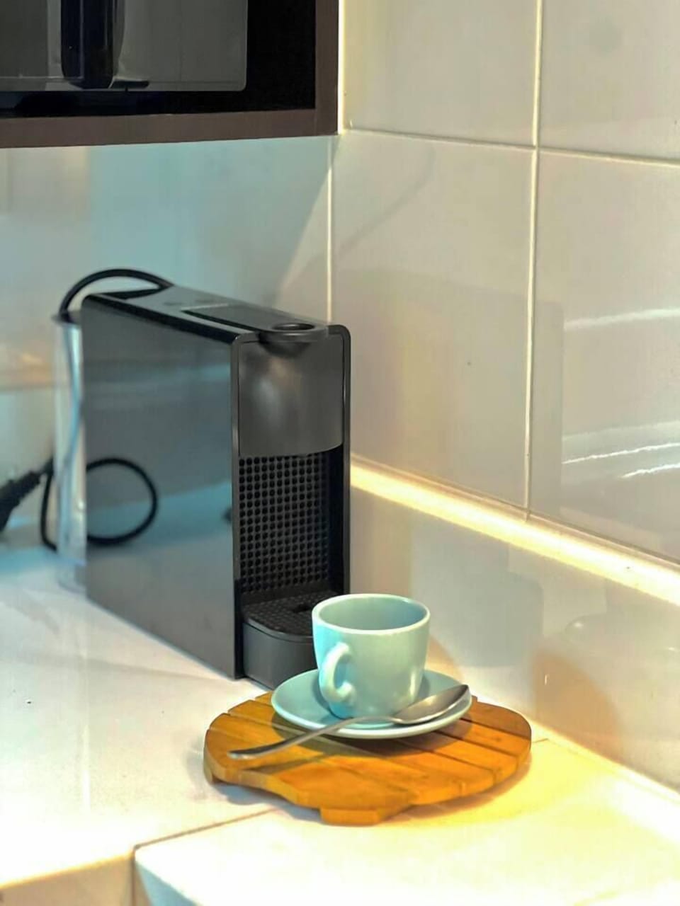 Of course, we’ve included a coffee machine to kick-start your mornings with energy.