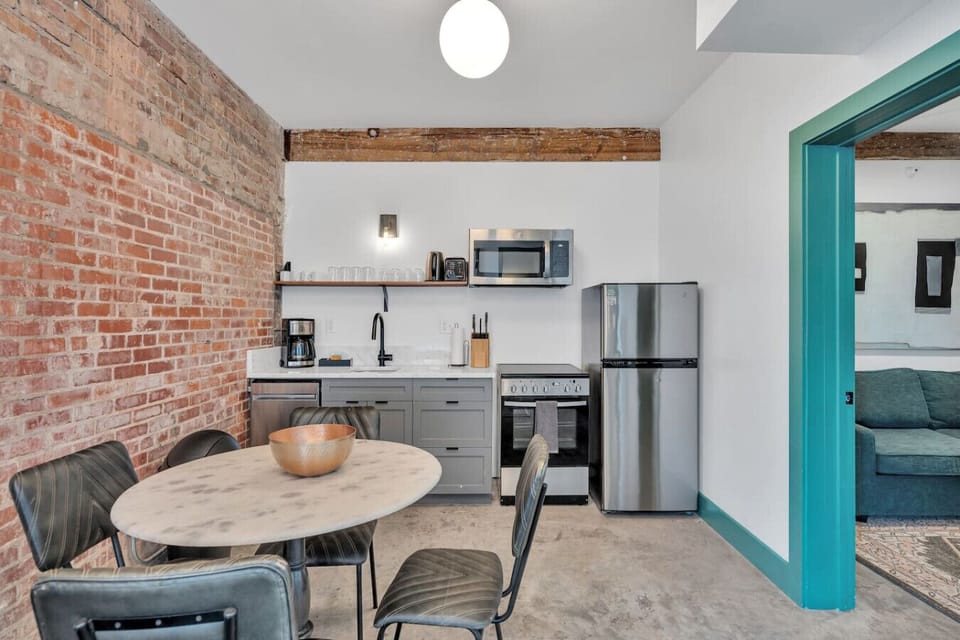 Dining area + kitchen