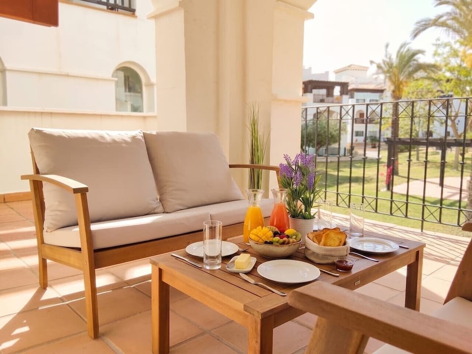 Terrace, Outdoor dining area, Pool  & Golf Course views.