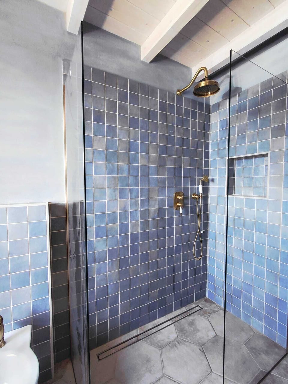 Comfort Double Room, Hill View | Bathroom | Shower, hair dryer, towels, soap