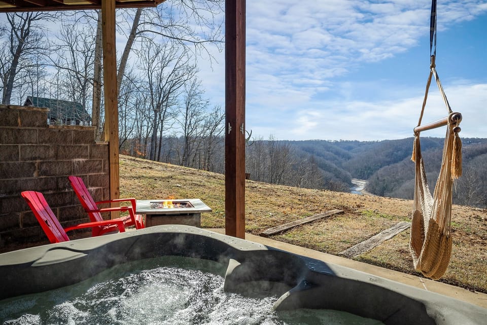 Hot tub view!