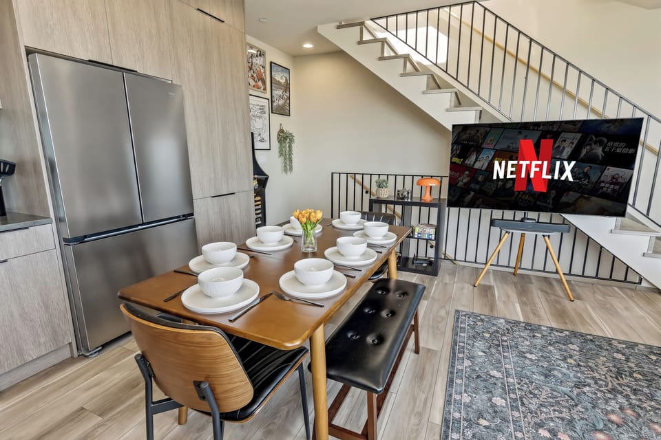 Gather in comfort around a table set for memorable meals.