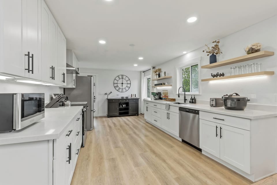 From the modern kitchen to the cozy dining nook, every meal feels special.