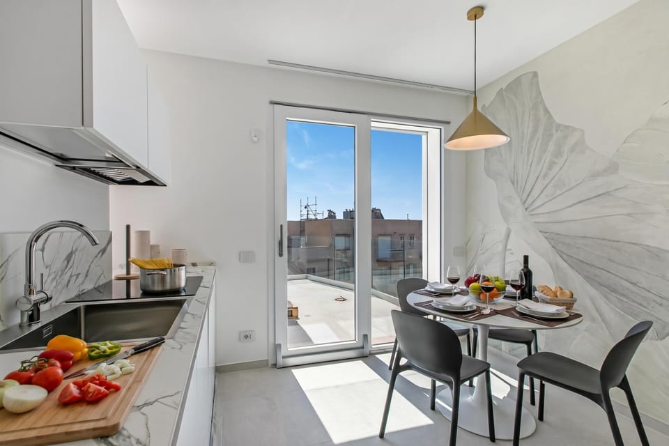 Kitchen and dining area