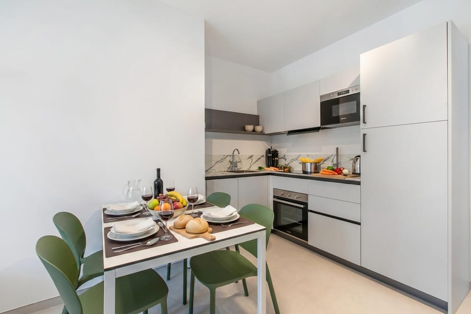 Kitchen and dining area