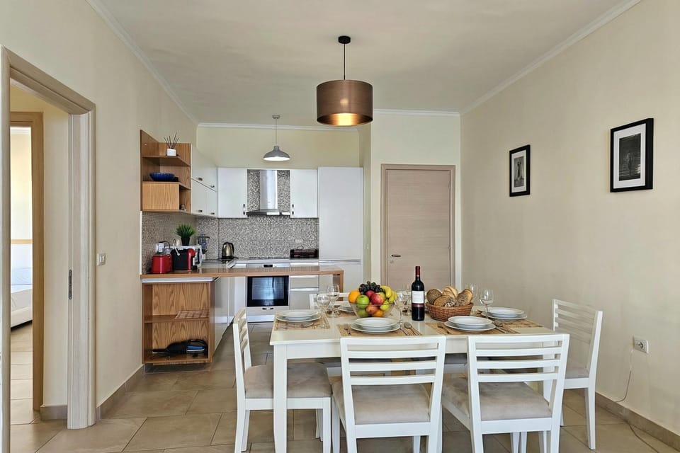 Kitchen and dining area