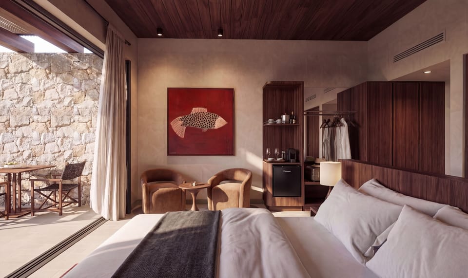 Design Suite, Private Pool, Sea View (Soul Suite) | In-room safe, desk, laptop workspace, blackout drapes