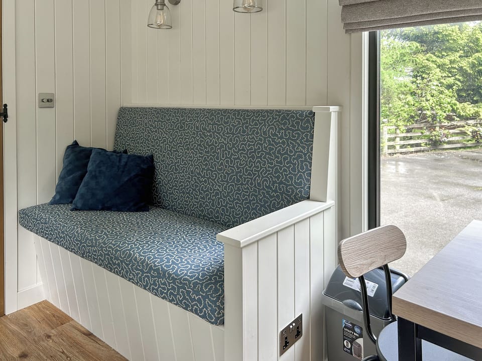 Open plan living space | Shepherds Hut - Cardale Escapes, Harrogate