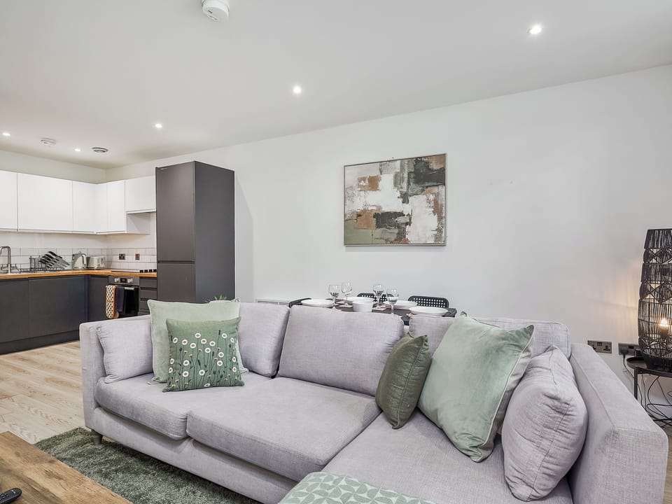 Open plan living space | Green Mill Apartments 3 - The Woolery - Green Mill Apartments, Holmfirth