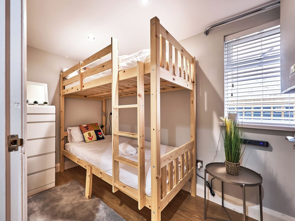 Bunk bedroom | No.4 Princess Green Apartments - Portrush By The Sea, Portrush