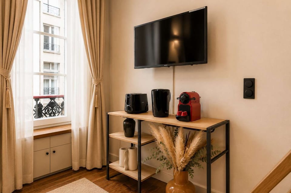 The apartment is thoughtfully decorated, combining modern elegance with comfort.