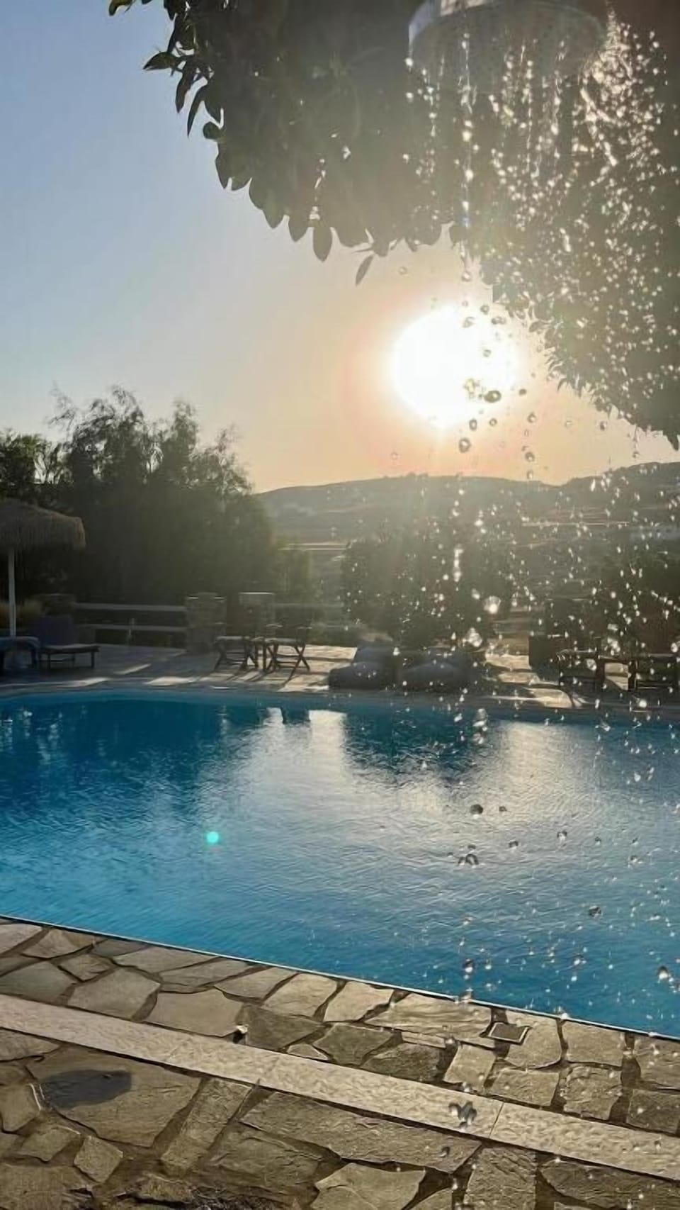 Golden Hour Poolside View from the Terrace