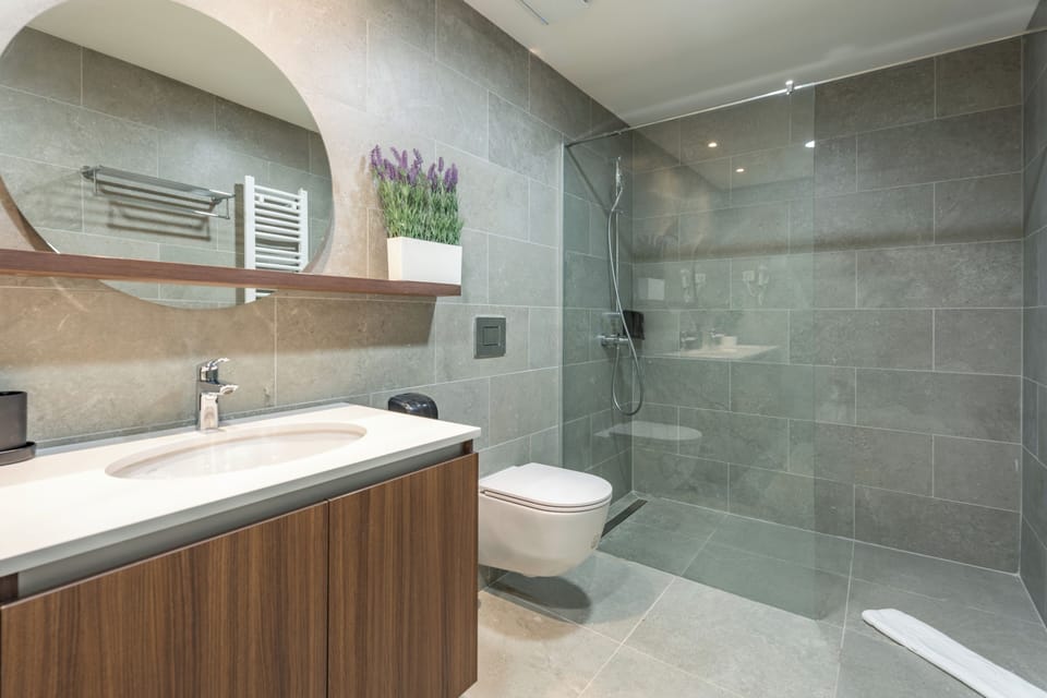 Family Room | Bathroom | Hair dryer, towels, soap, shampoo