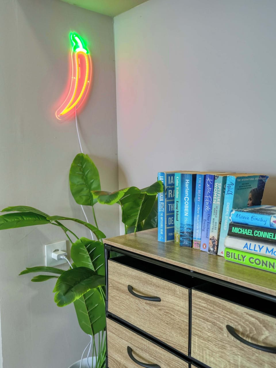 Playful decorative touches add personality and character throughout the apartment.