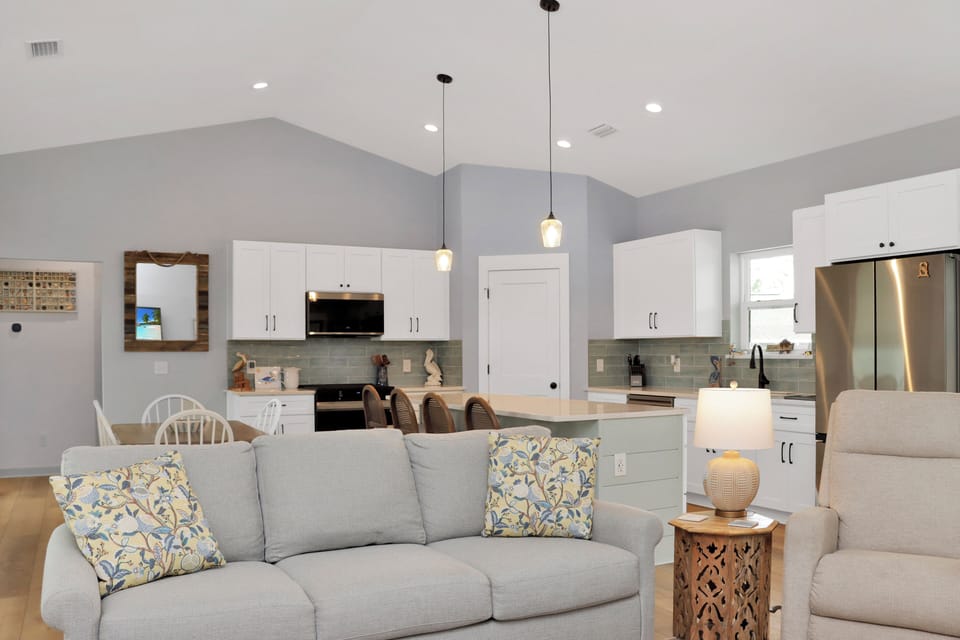 Living Room, Kitchen and Dining