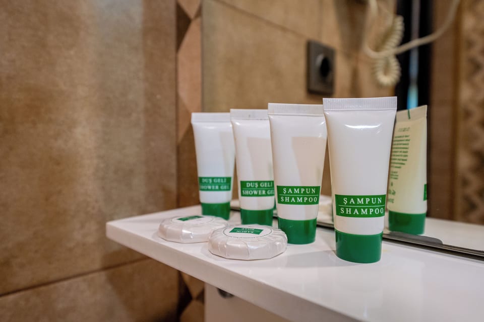 Free toiletries, hair dryer, bathrobes, heated floors (bathroom)