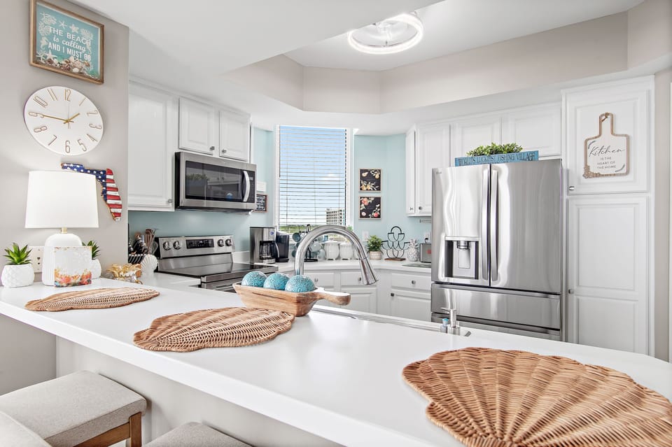 All new stainless steel kitchen appliances