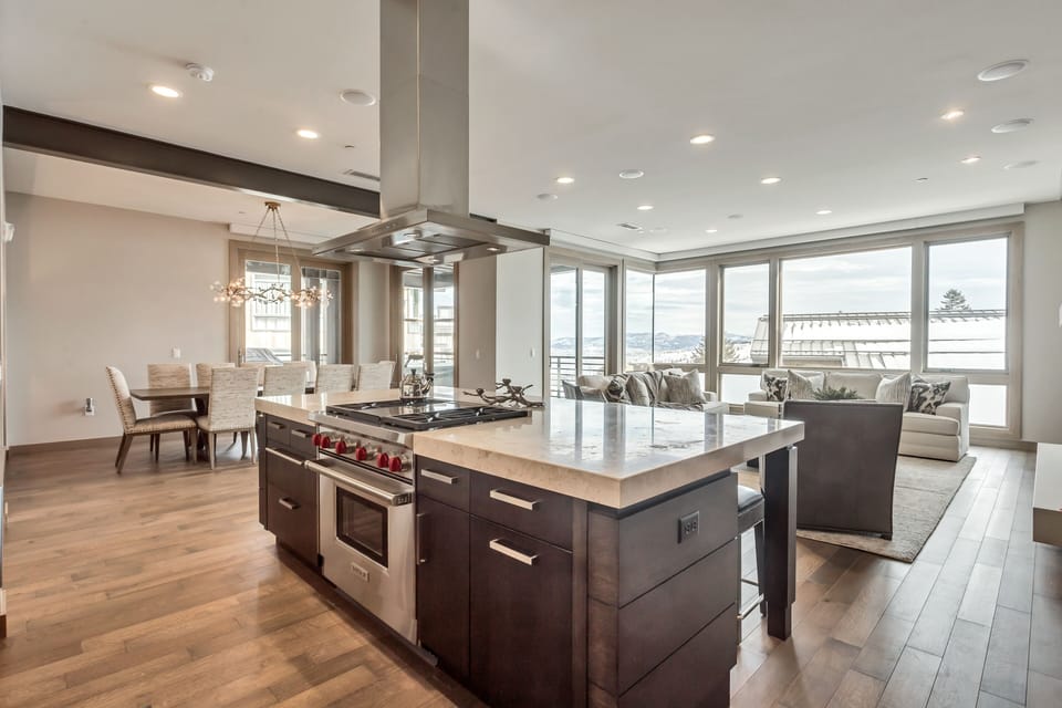 Indoors, Room, Kitchen Island, Flooring, Building