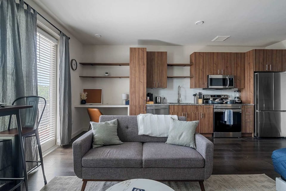 Modern studio layout with comfort and style