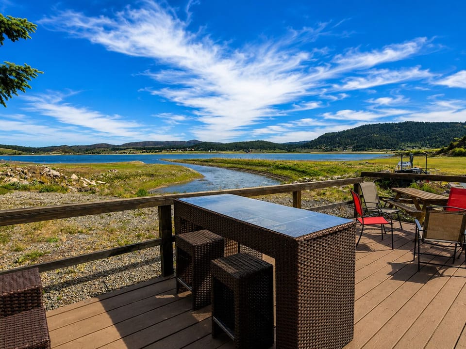 patio lake view