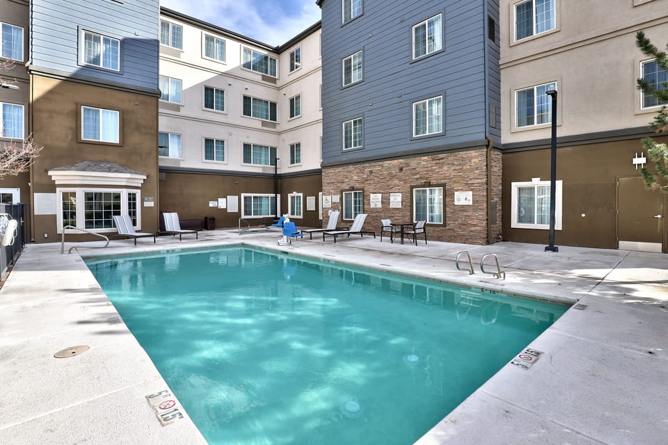 Take a dip in the outdoor pool!