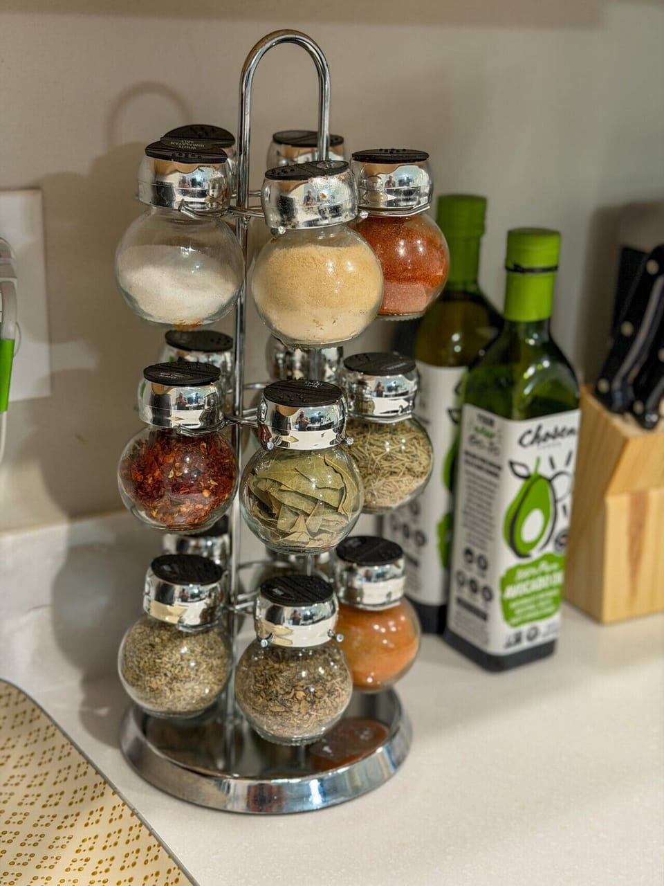 Kitchen | Spice Rack | Avocado Oil & Cooking Essentials