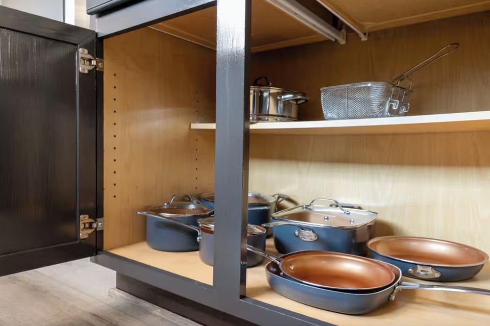 New pots and pans for all your cooking needs.