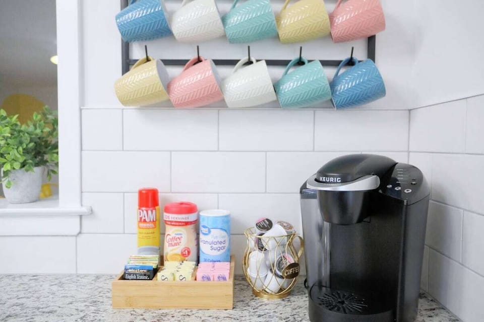 A coffee bar that's as cute as it is convenient.