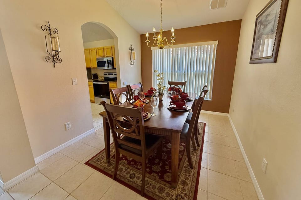 Formal dining room with seating for 6