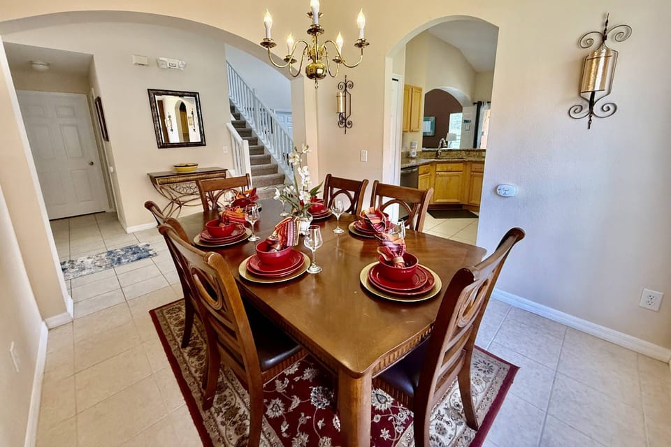 Formal dining room with seating for 6