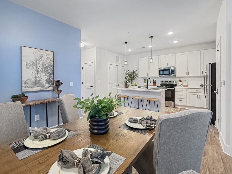 Dining Table next to the Kitchen area