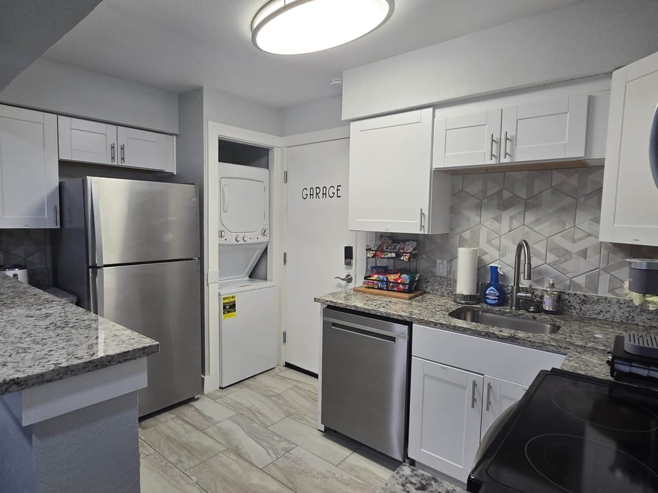 Full access to washer and dryer during your stay. Cleaning services are available upon request!