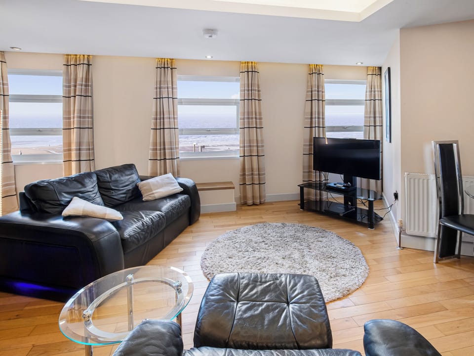 Open plan living space | QM11 Lakeland Suite - Queens Mansions, Bispham, near Blackpool