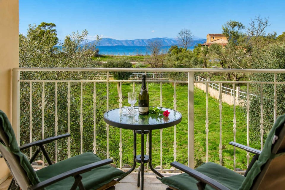 Enjoy your morning coffee or an evening drink on the private balcony while taking in beautiful garden and mountain views. This peaceful outdoor retreat offers a relaxing spot to unwind and embrace the island’s serene surroundings