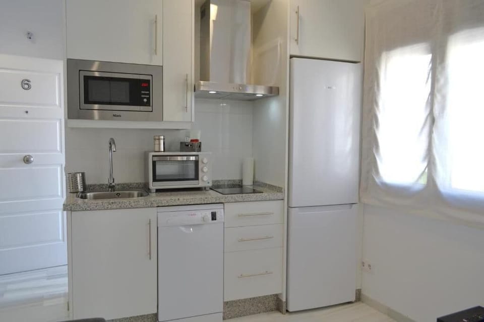 Deluxe Studio, Terrace | Private kitchen | Fridge, microwave, stovetop, dishwasher