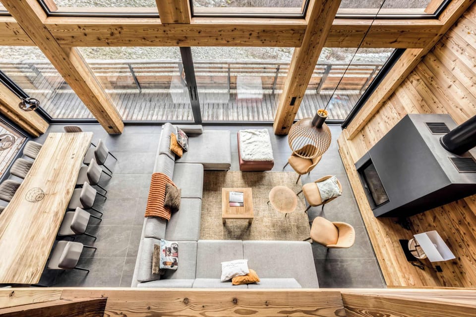 The lounge area from upstairs