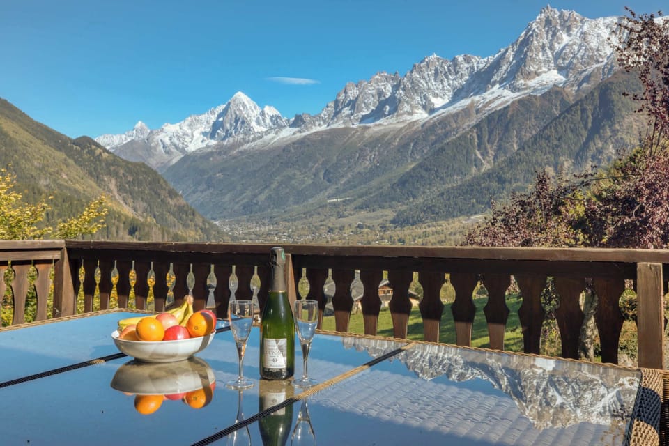 Views from the Balcony and the entire chalet.