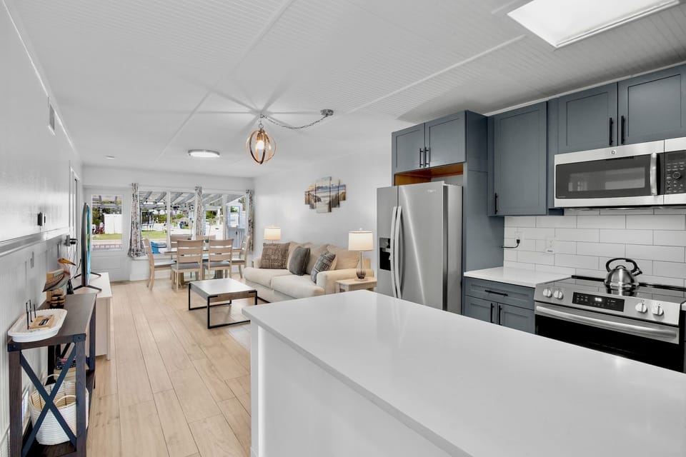 Open Living Area and Kitchen
