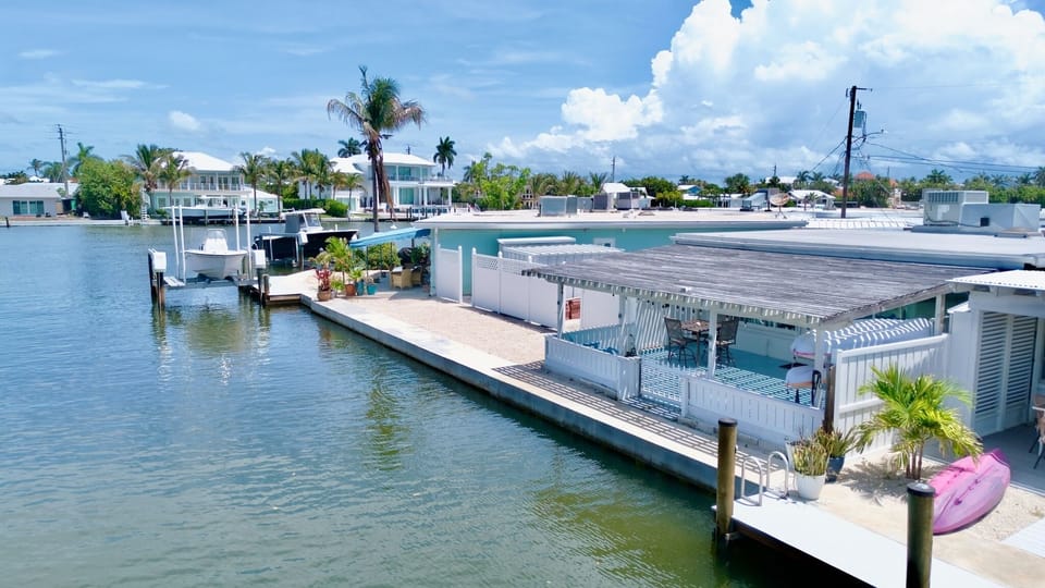 Waterfront home with Patio with Canal Views