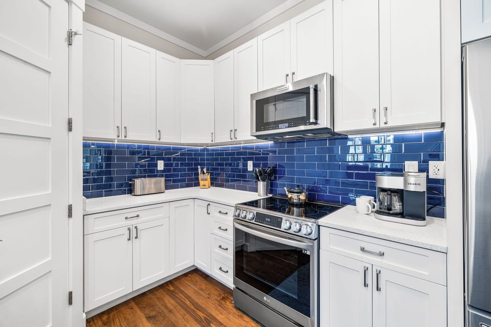 Chef's Kitchen Offering Stainless Steel Appliances