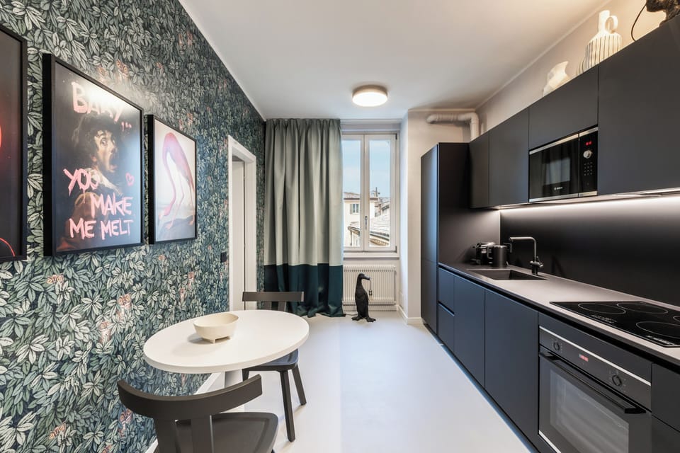 Family Apartment B10 | Private kitchen | Coffee/tea maker, fridge, microwave, oven