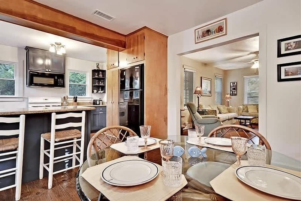 Bar seating for extra guests