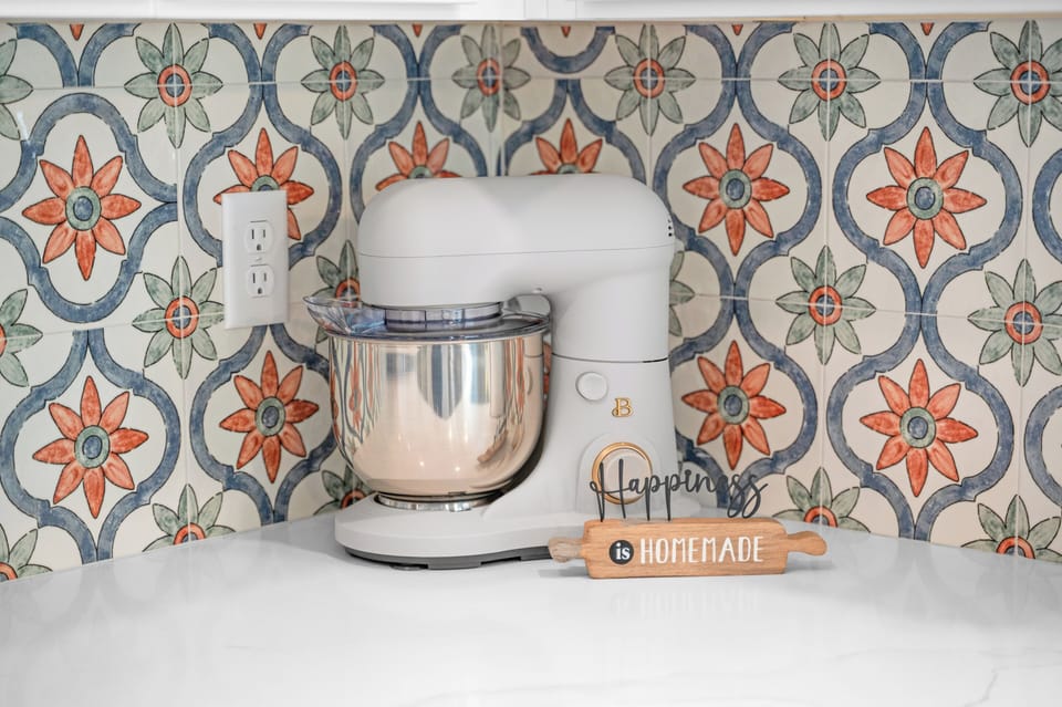 Everything you need for easy vacation baking, including a stand mixer