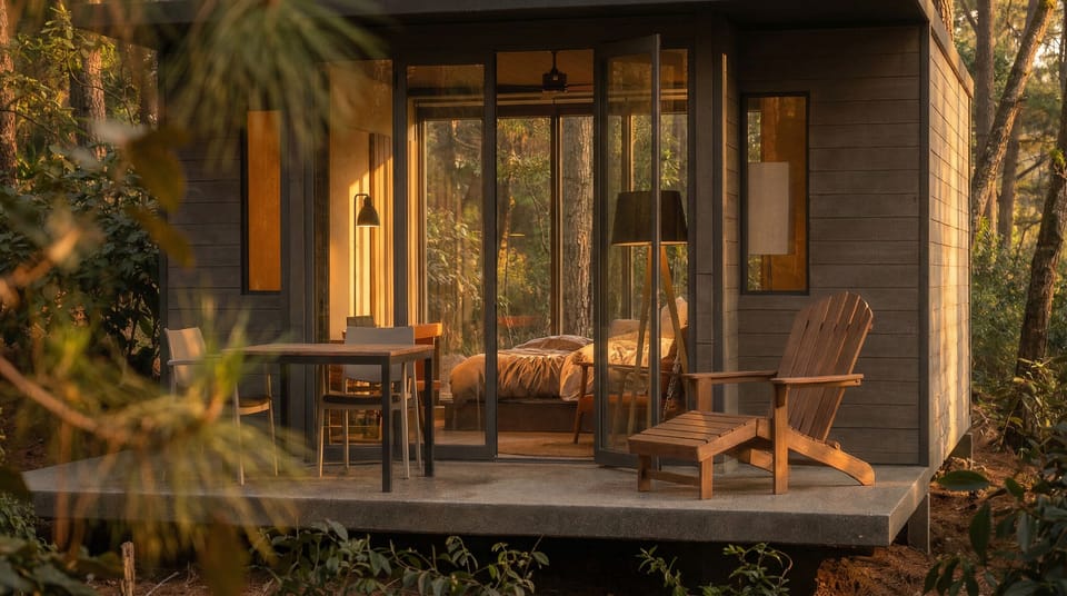 Comfort Cabin, Mountain View | Living area