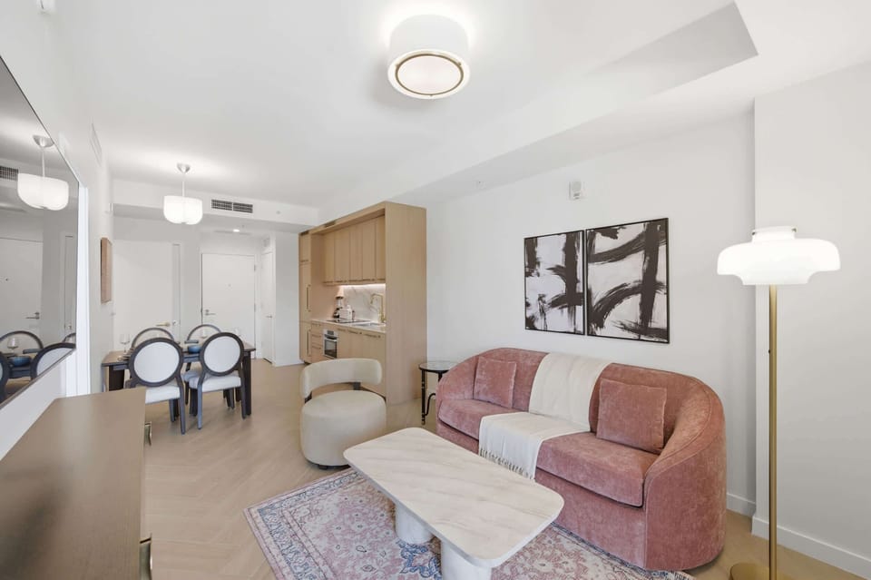 Chic boutique decor meeting residential comfort.