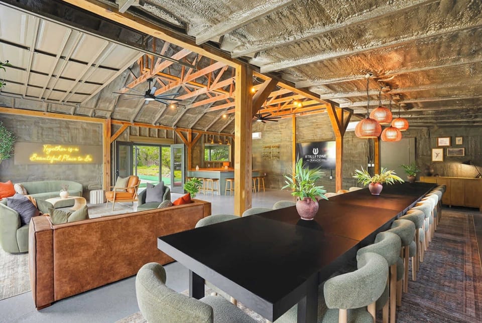 The Event Lounge (advanced notice & addt'l fee required) - Gather, dine, and linger long after the meal — this open-air barn was built for big groups and even bigger memories.