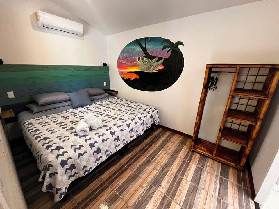 Traditional Double Room, 1 King Bed, Private Bathroom, Pool View | Bathroom | Shower, towels