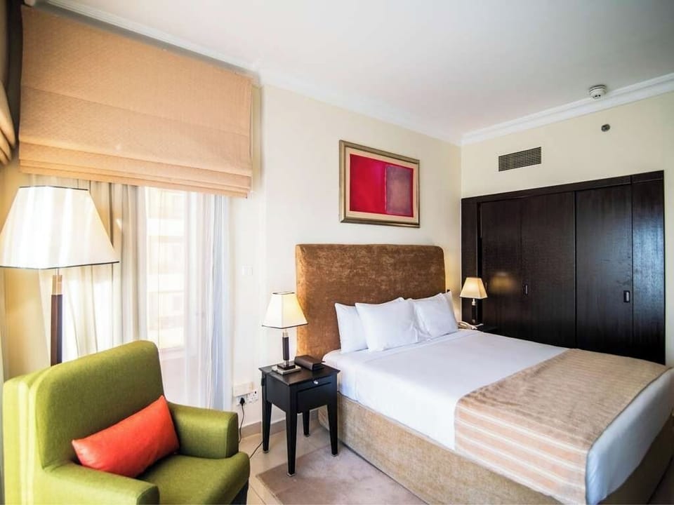 Bedroom. Interior and views may vary based on location and availability