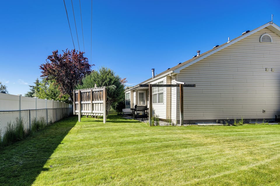 Partially Fenced Backyard