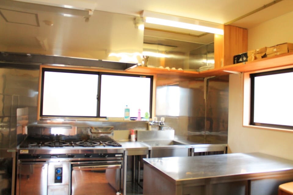 Mini-fridge, microwave, stovetop, cookware/dishes/utensils